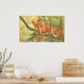  Fairy Tale, prinsprinsesprinses van Pond Poster (Keuken)
