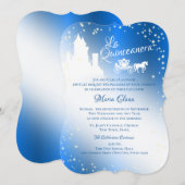 Fairy Tale Quinceanera Sparkle Castle Inv Kaart (Voorkant / Achterkant)