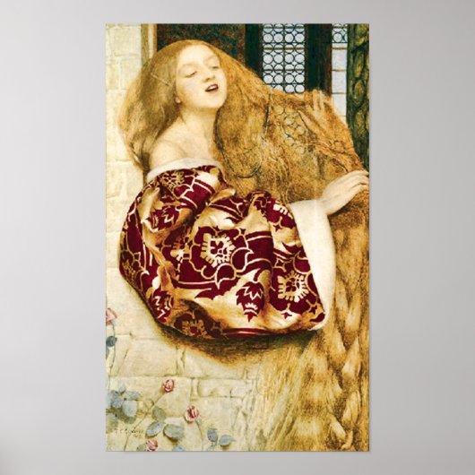 Fairy Tale Rapunzel Fine Art-afdrukken Poster (Voorkant)