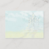 Fairy Tale Sand Castle Beach Wedding Place Cards Plaatskaartje (Achterkant)