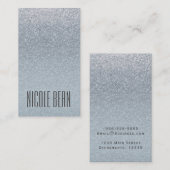 Fairy Tale Silver Glitter Glam Glamor Chic Custom Visitekaartje (Voorkant / Achterkant)