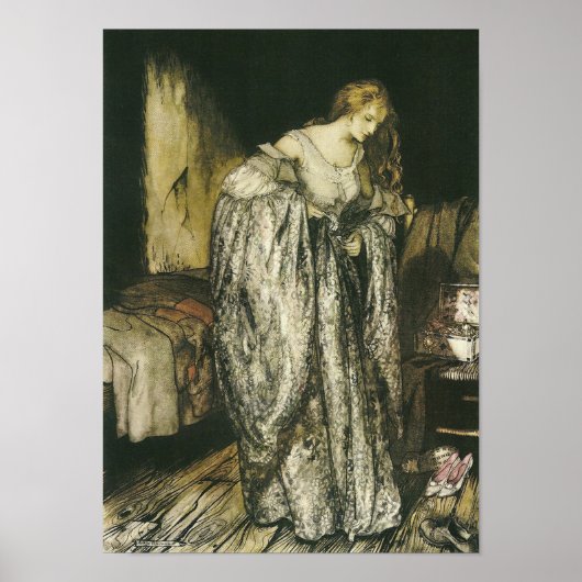 Fairy Tale Sparkle Dress van Arthur Rackham Poster (Voorkant)