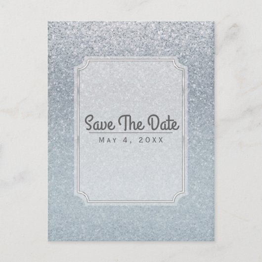 Fairy Tale Sparkle Glitter Party Save the Date Aankondigingskaart (Voorkant)