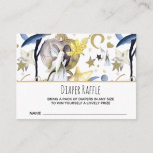 *~* Fairy Tale Stars Baby shower Diaper Raffle Informatiekaartje