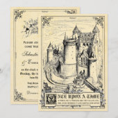 Fairy Tale Storybook Huwelijksuitnodigingen Kaart (Voorkant / Achterkant)