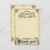 Fairy Tale Storybook Weddenschap Bedankt kaarten (Voorkant / Achterkant)