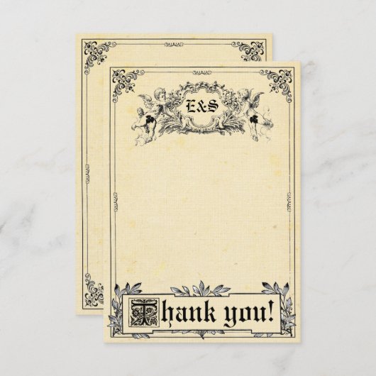 Fairy Tale Storybook Weddenschap Bedankt kaarten (Voorkant / Achterkant)