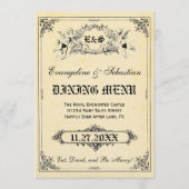 Fairy Tale Storybook Weddenschap Menu Kaarten (Voorkant)