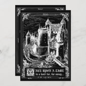 Fairy Tale Storybook Wedding Invitations Kaart (Voorkant / Achterkant)