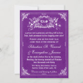 Fairy Tale Storybook Wedding Invitations Kaart (Achterkant)