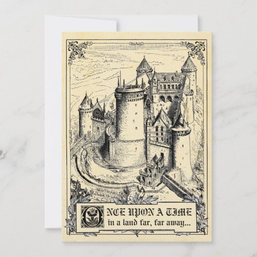 Fairy Tale Storybook Wedding Invitations Kaart (Voorkant)