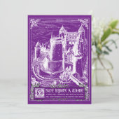 Fairy Tale Storybook Wedding Invitations Kaart (Staand voorkant)