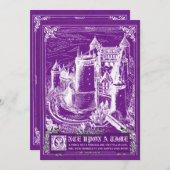 Fairy Tale Storybook Wedding Invitations Kaart (Voorkant / Achterkant)