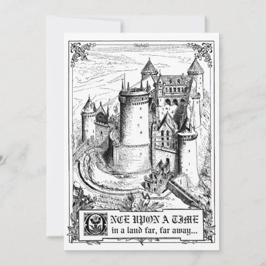 Fairy Tale Storybook Wedding Invitations Kaart (Voorkant)