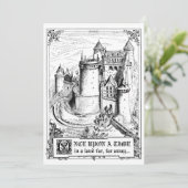 Fairy Tale Storybook Wedding Invitations Kaart (Staand voorkant)