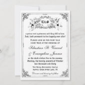 Fairy Tale Storybook Wedding Invitations Kaart (Achterkant)