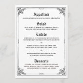 Fairy Tale Storybook Wedding Menu Kaarten (Achterkant)