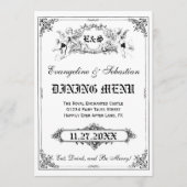 Fairy Tale Storybook Wedding Menu Kaarten (Voorkant)