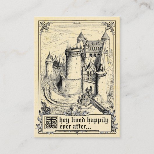 Fairy Tale Storybook Wedding Place Cards Plaatskaartje (Voorkant)
