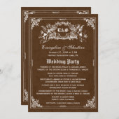 Fairy Tale Storybook Wedding Programma's (Voorkant / Achterkant)