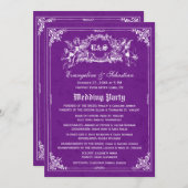 Fairy Tale Storybook Wedding Programma's (Voorkant / Achterkant)
