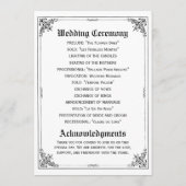 Fairy Tale Storybook Wedding Programma's (Achterkant)