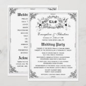 Fairy Tale Storybook Wedding Programma's (Voorkant / Achterkant)