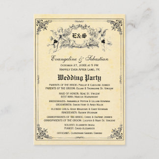 Fairy Tale Storybook Wedding Programma's Kaart