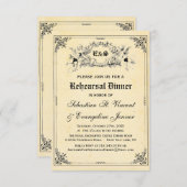 Fairy Tale Storybook Wedding Rehearsal Dinner Kaart (Voorkant / Achterkant)