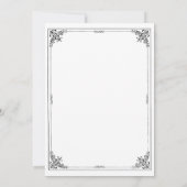 Fairy Tale Storybook Wedding Rehearsal Dinner Kaart (Achterkant)