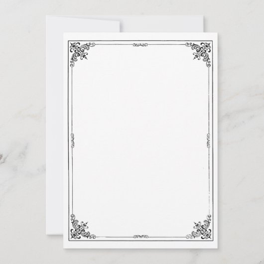 Fairy Tale Storybook Wedding Rehearsal Dinner Kaart (Achterkant)