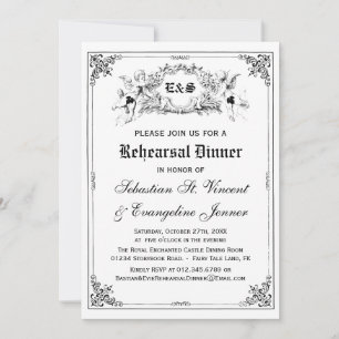 Fairy Tale Storybook Wedding Rehearsal Dinner Kaart