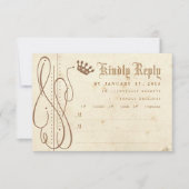 Fairy Tale Swirl Wedding Invitation RSVP (Voorkant)