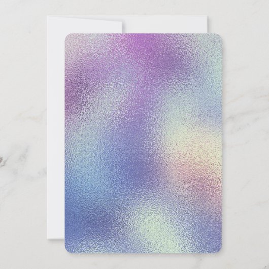 Fairy Tale Theme Castle and Rainbow Unicorn Kaart (Achterkant)