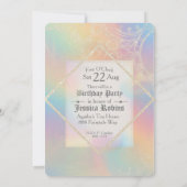 Fairy Tale Theme Gold Castle Over Rainbow Kaart (Achterkant)