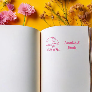 Fairy Tale Toadstool House Dit boek behoort tot Se Rubberstempel