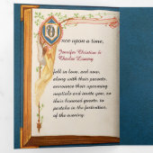 Fairy Tale trouwfoto Drieluik Uitnodiging (Binnenzijde eerst)