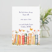 Fairy Tale Twin zwangerschapsaankondiging Kaart (Staand voorkant)