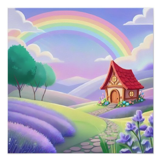 Fairy Tale Under the Rainbow Perfect Poster (Voorkant)
