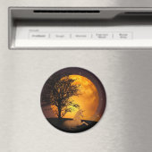 Fairy Tale Unicorn Full Moon Magnet (Insitu (Vaatwasser))