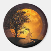 Fairy Tale Unicorn Full Moon Magnet (Voorkant)