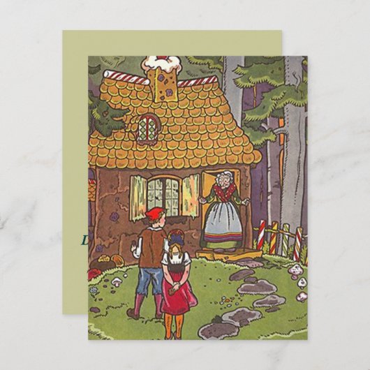 Fairy Tale - verjaardagsinVITATIES met de naam van Kaart (Voorkant / Achterkant)