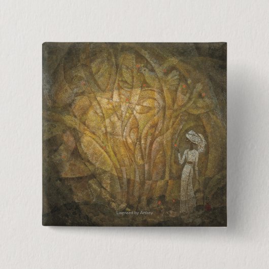 Fairy Tale Vierkante Button 5,1 Cm (Voorkant)