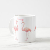 Fairy Tale voor twee flamingo tropische ventilator Koffiemok (Voorkant links)