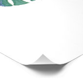 Fairy Tale voor twee flamingo tropische ventilator Perfect Poster (Hoek)