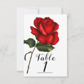 Fairy Tale Weddenschap Storybook Red Rose Table Nu Kaart (Voorkant)