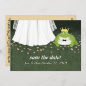 Fairy Tale Wedding Frog Prince Save the Date (Voorkant / Achterkant)