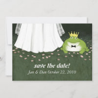 Fairy Tale Wedding Frog Prince Save the Date