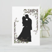 Fairy Tale Wedding Invitation - Custom Black - Iri Kaart (Staand voorkant)