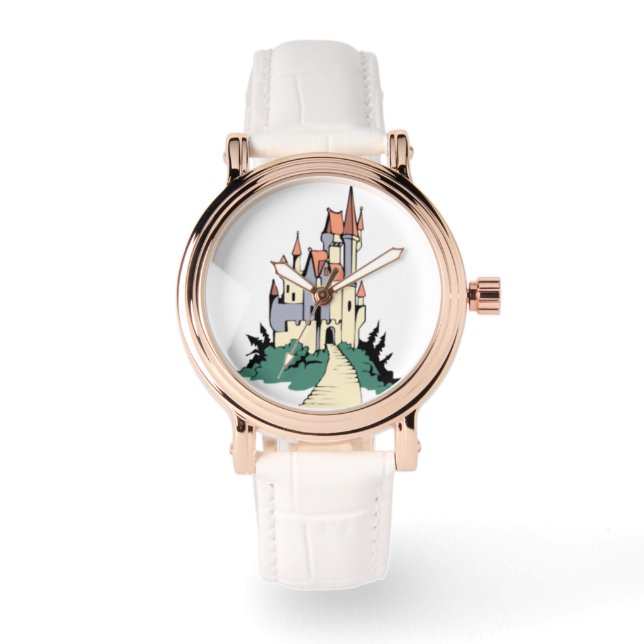 Fairy Tale Wedding Princess Castle Watch Horloge (Voorkant)